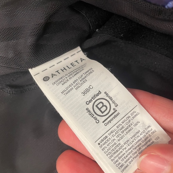 Athleta Maldives Tankini Top 36B/C - Picture 4 of 4